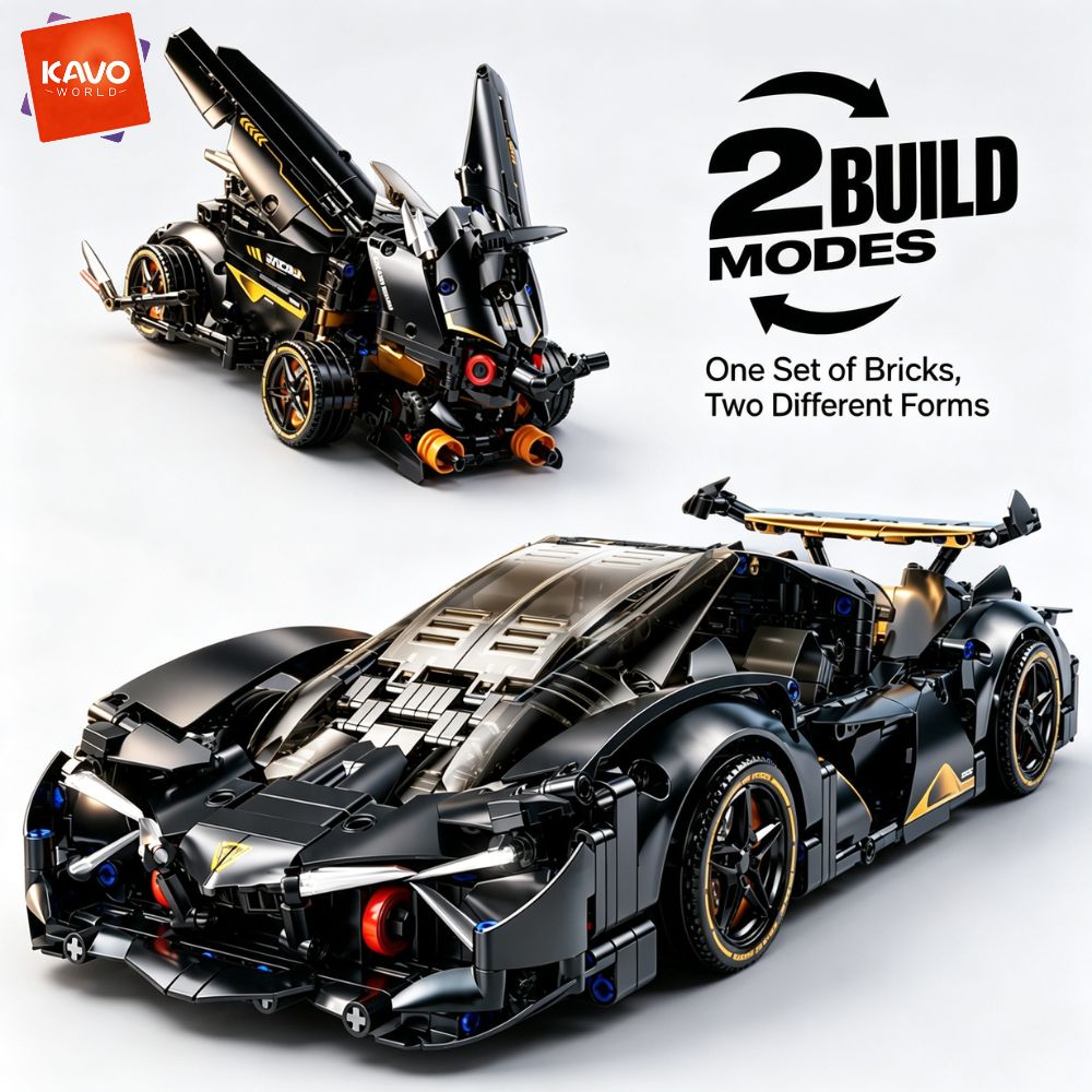 KAVOWORLD 1248pcs MOC Black Ra - огляд і ціна Stem Robotics Kit