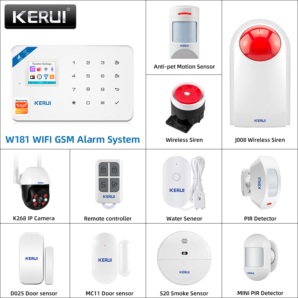 KERUI W181 Alarm System Panel  - огляд і ціна Smart Home Automation Kit