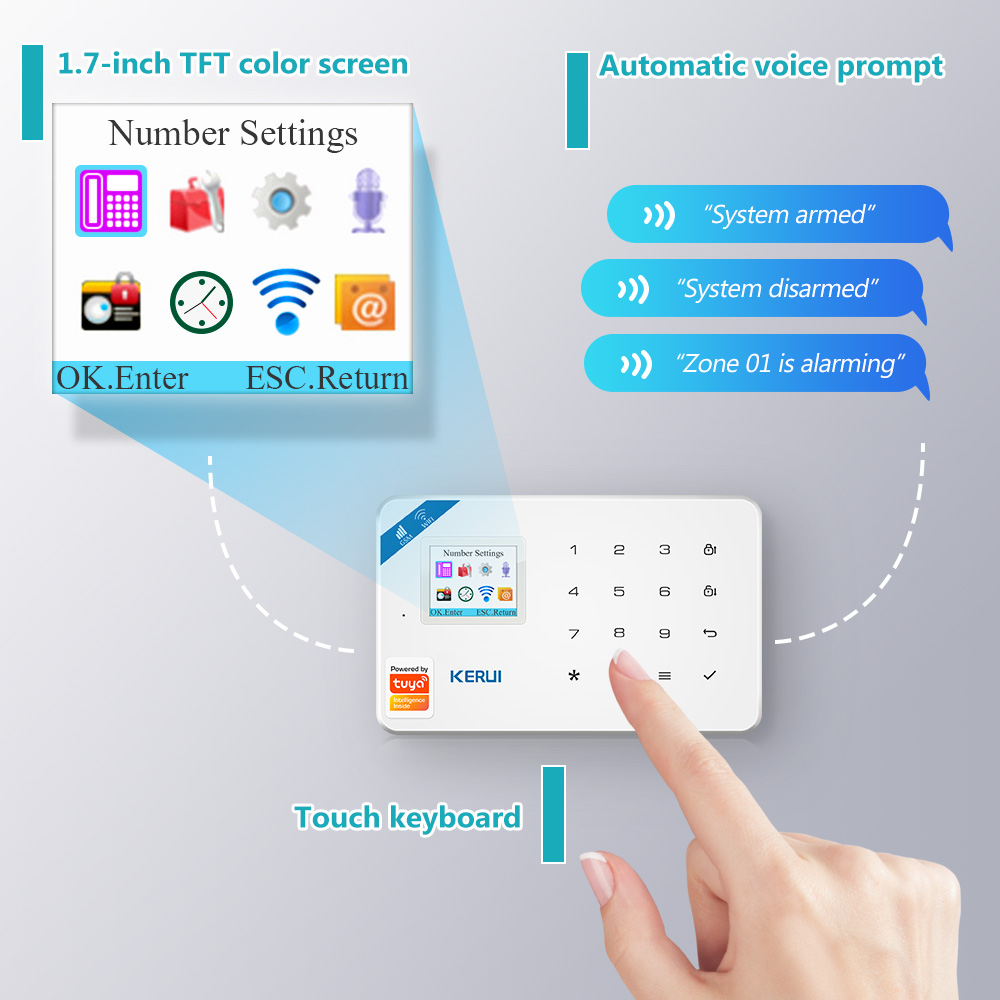 KERUI W181 Alarm System Panel  - огляд і ціна Smart Home Automation Kit