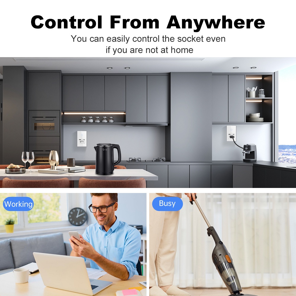 Manhot WiFi 16A Brazil Socket  - огляд і ціна Smart Light Switch Wifi