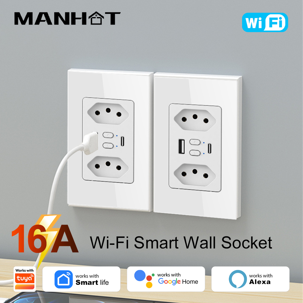 MANHOT Wifi Smart Brazil Socke - огляд і ціна Wifi Smart Plug