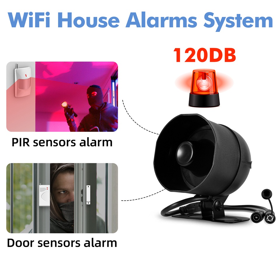 KERUI 120db Siren Alarm System - огляд і ціна Smart Home Automation Kit