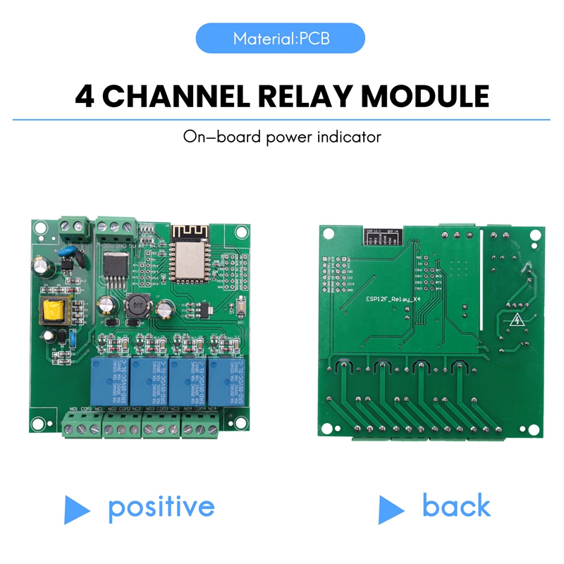 ESP8266 Wireless WIFI 4 Channe - огляд і ціна Esp8266 Relay Module