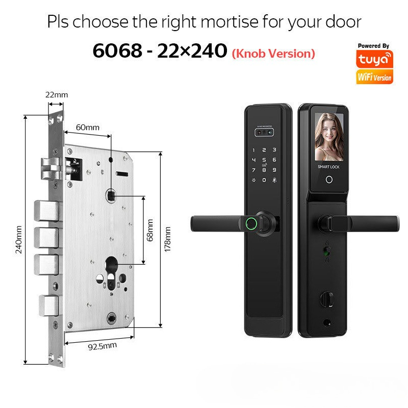 EGFirtor Semi-automaticTuya Fi - огляд і ціна Smart Door Lock Wifi