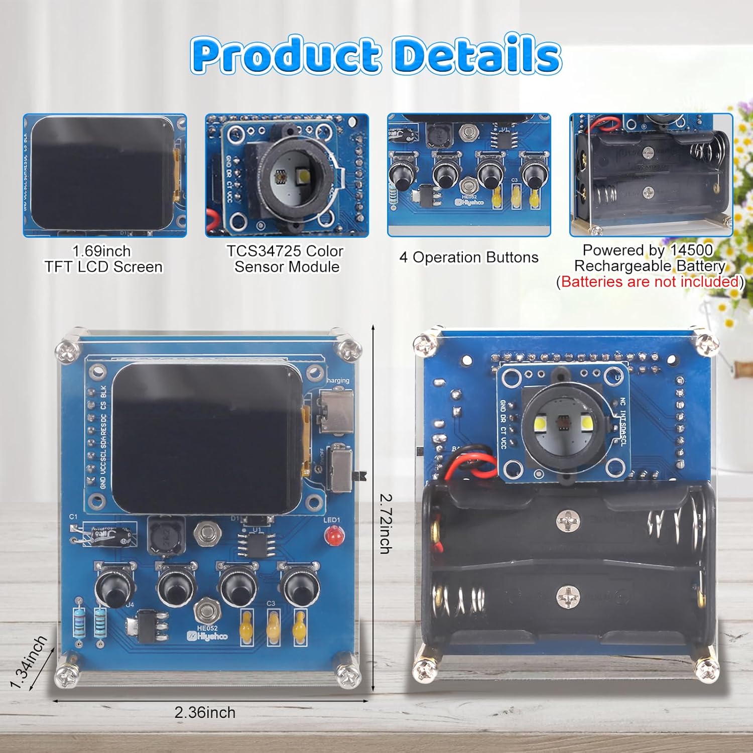 DIY Color Recognition Solderin - огляд і ціна Esp32 Smart Home Kit