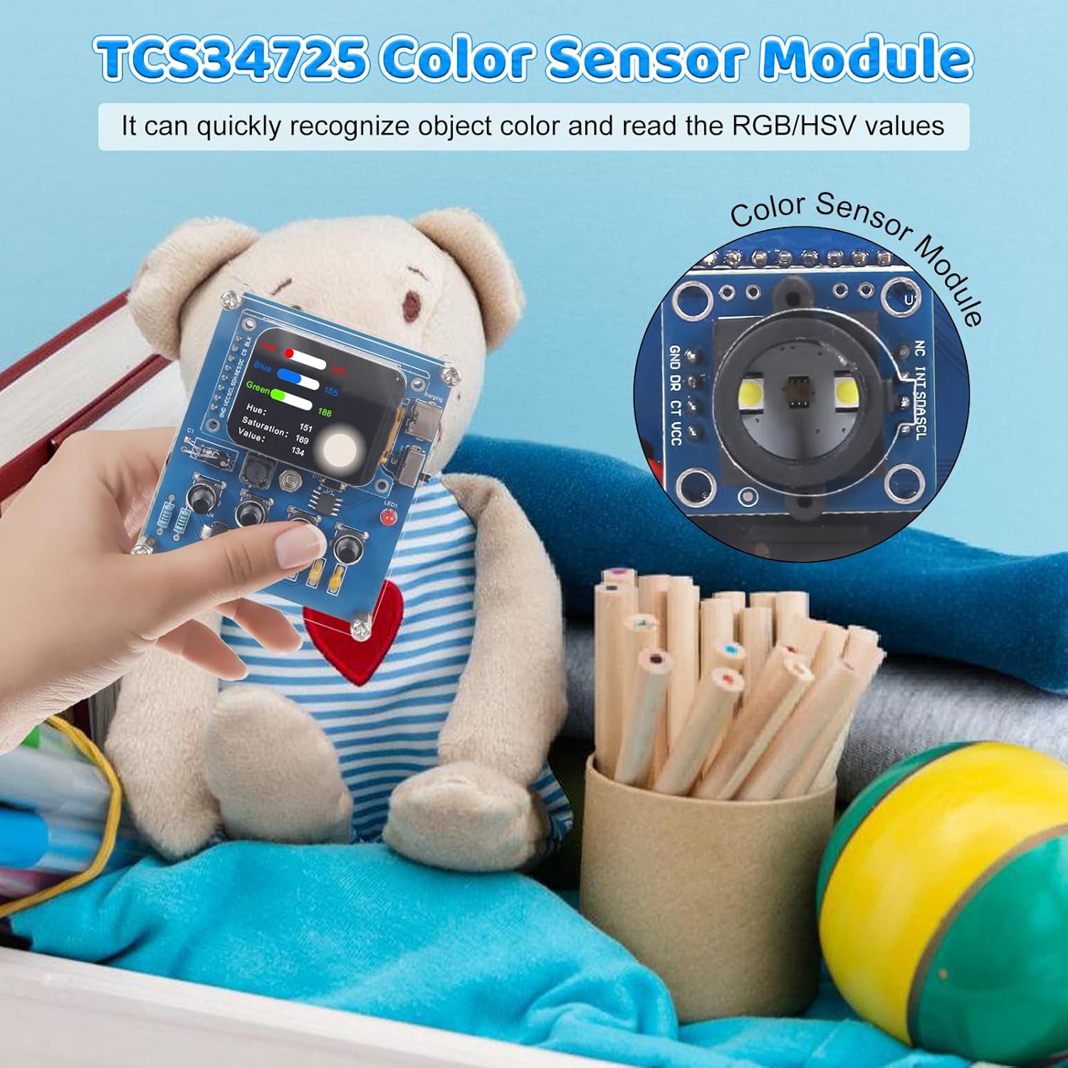 DIY Color Recognition Solderin - огляд і ціна Esp32 Smart Home Kit