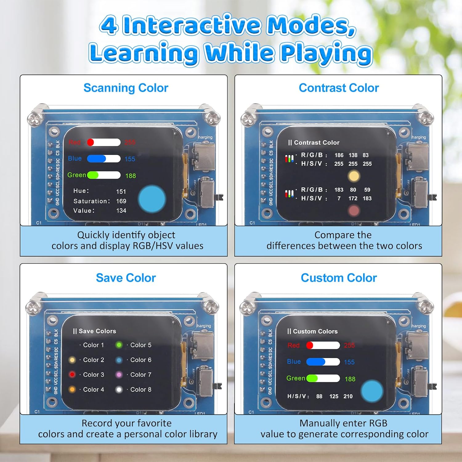 DIY Color Recognition Solderin - огляд і ціна Esp32 Smart Home Kit